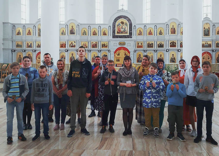 В Клинцах для детей провели экскурсию по Богоявленскому собору